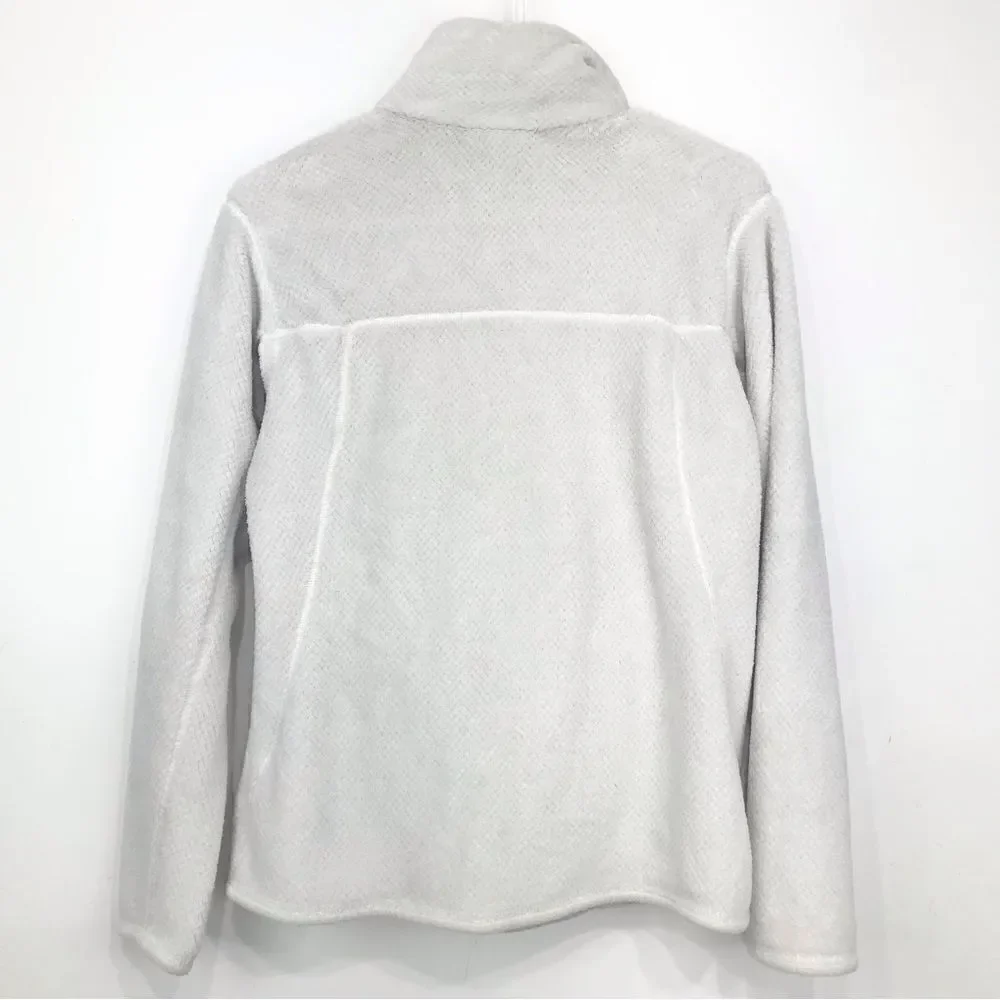 Patagonia RE-TOOL White Cream Quarter Snap Fleece Polartec Performance Pullover - Picture 9 of 16
